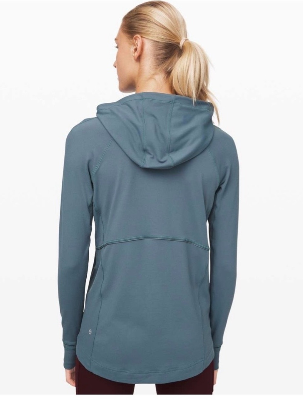 Lululemon Warm Stabilizer 1/2 Zip Hoodie Blue Charcoal Women's 6 - Picture 2 of 10